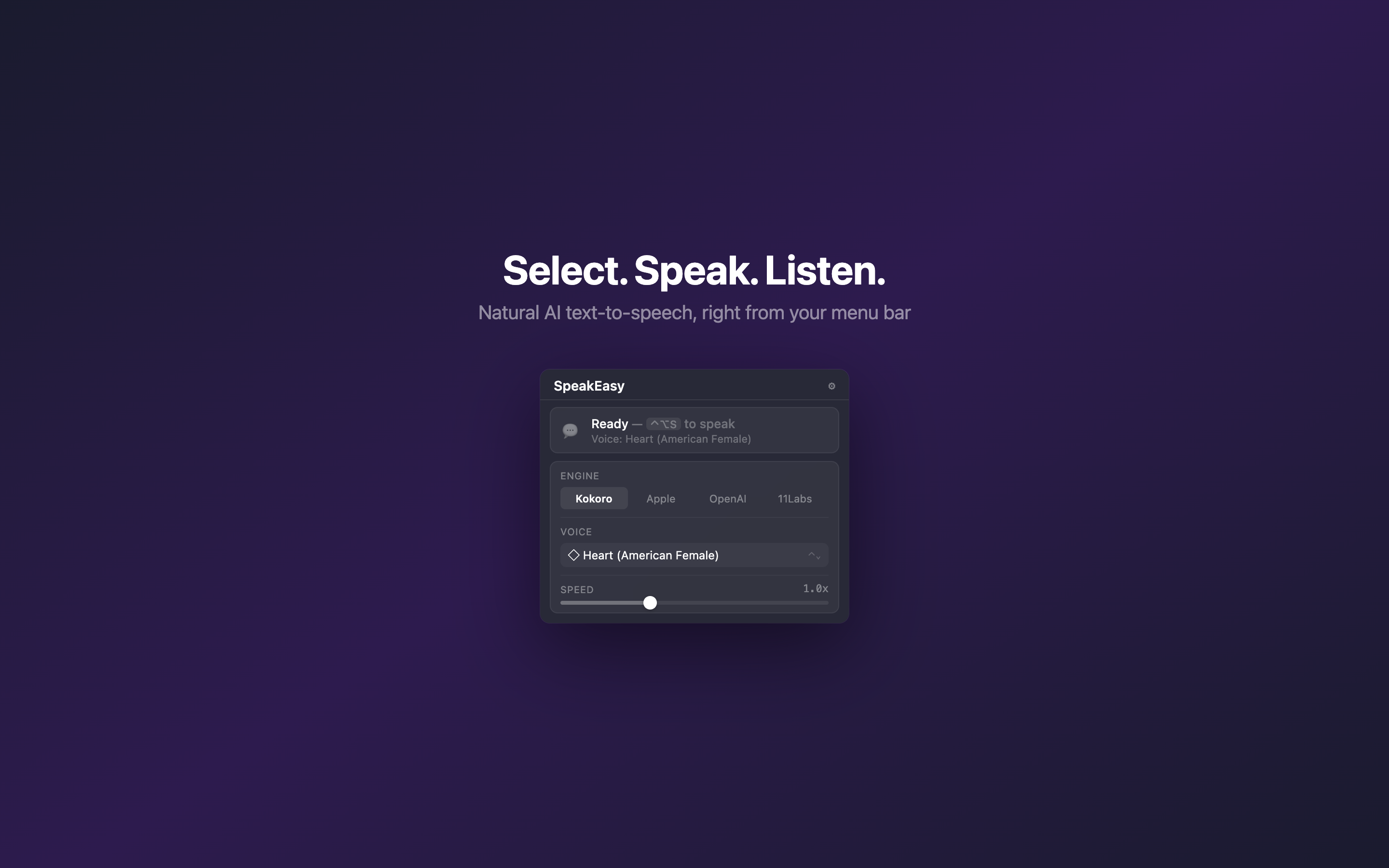 SpeakEasy screenshot